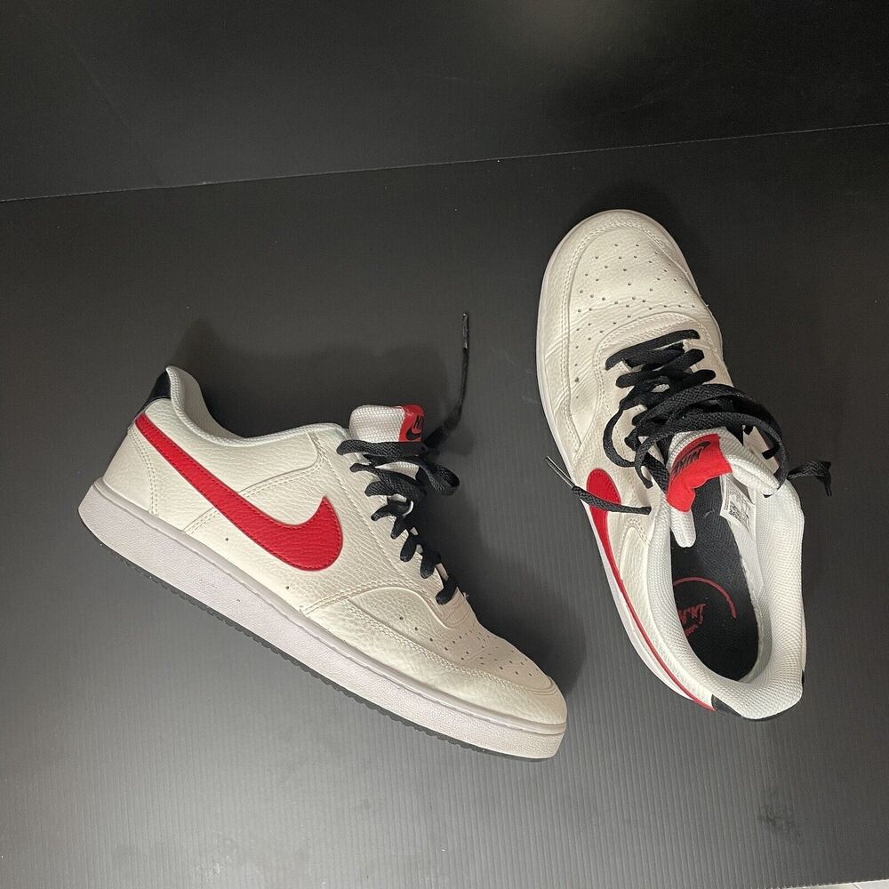 Size 10 - Nike Court Vision Low Sail University Red 2021